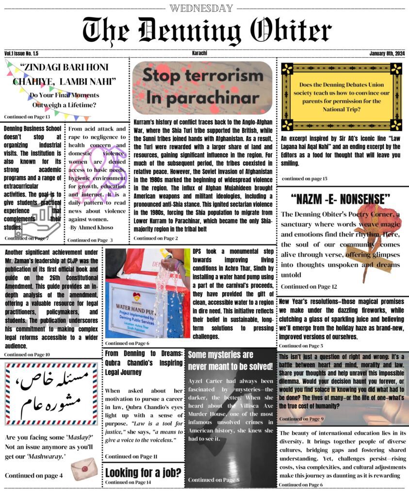 The Denning obiter Vol 1 Issue No. 1.5 page 0001